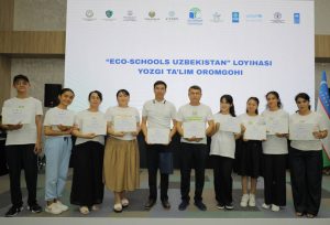 Bizni jamoa “Eco-Schools Uzbekistan” yozgi ta’lim oromgohida!